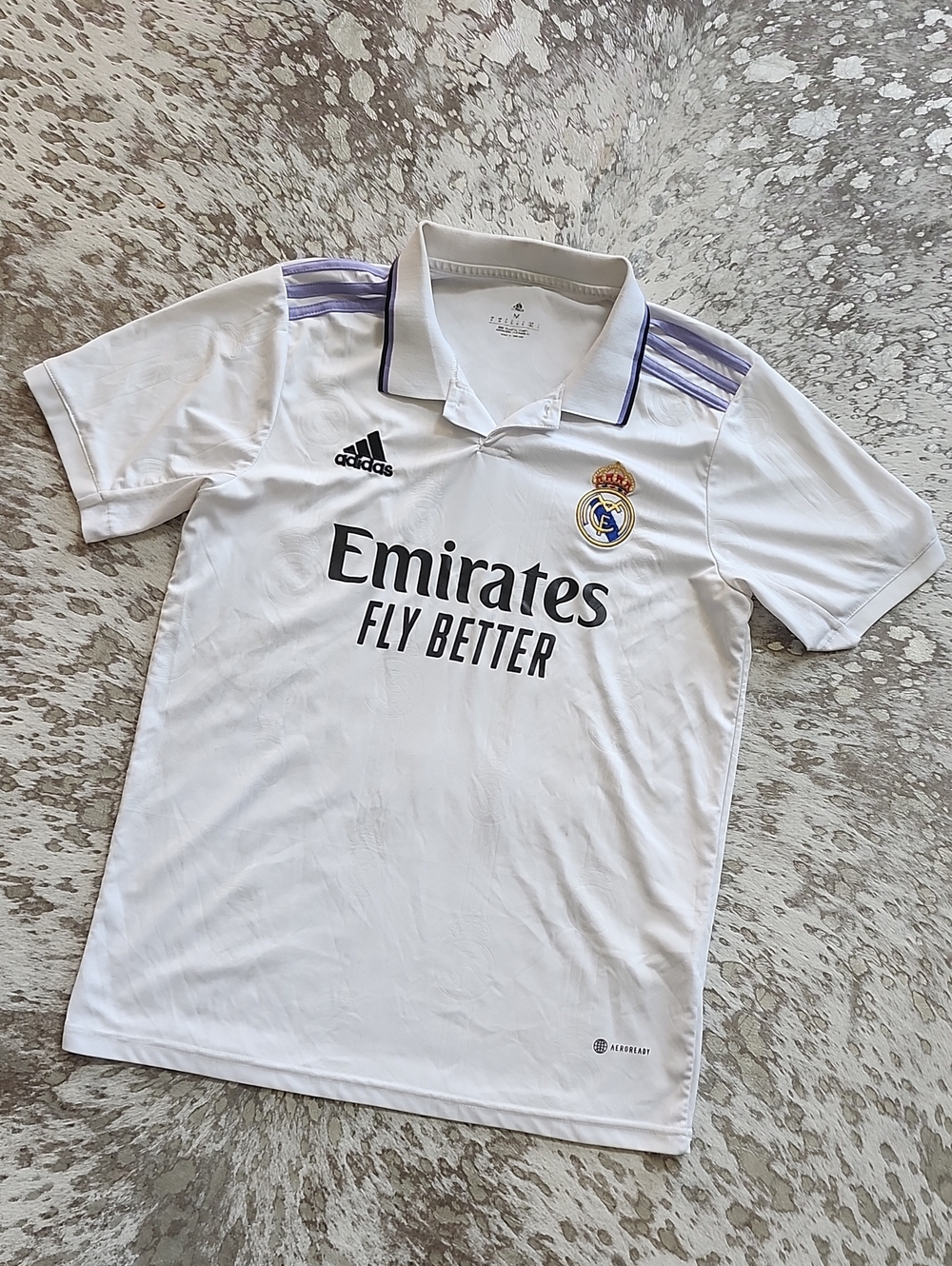 Adidas Real Madrid Vini Jr 20 Emirates Fly Better Jersey SzM
